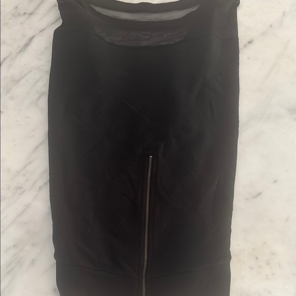 Pam & Gela Black Sheer Panel Sweatshirt - Picture 4 of 5